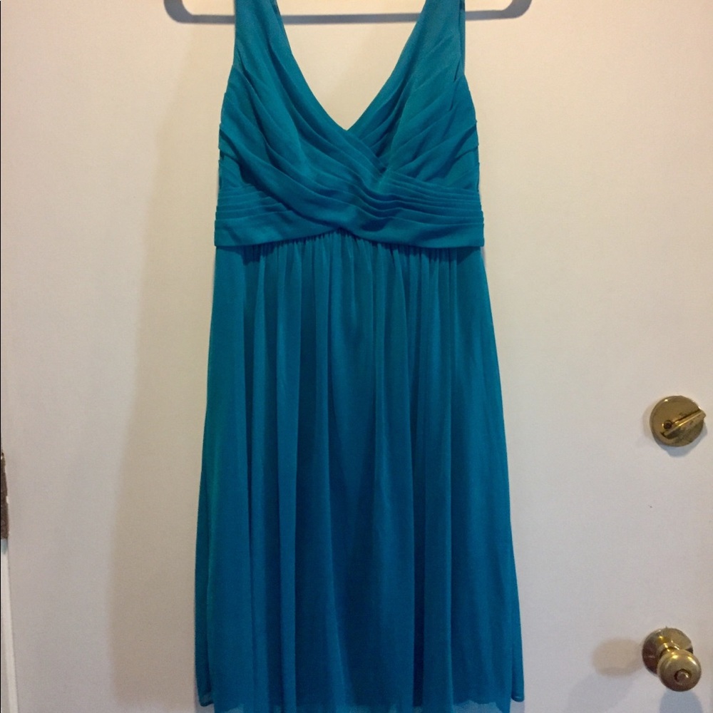 David’s Bridal F16007 dress cowl back in Oasis, 2